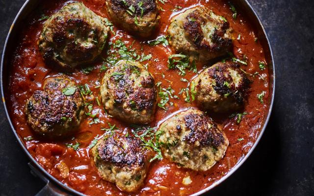 Polpette in tomaat-auberginesaus