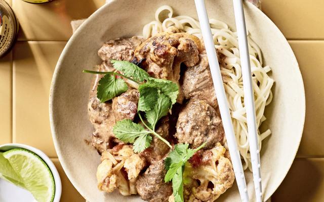 Curry de dinde et chou-fleur à l’airfryer