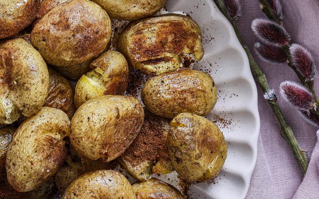 Gepofte krieltjes met aioli
