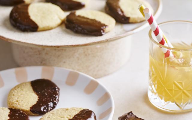 Shortbread met chocolade