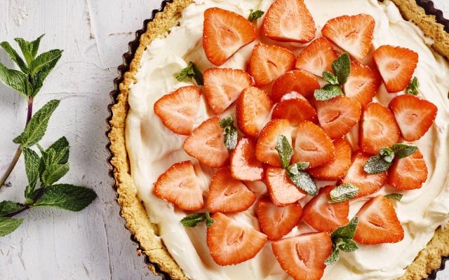 Aardbeientaart met mascarpone