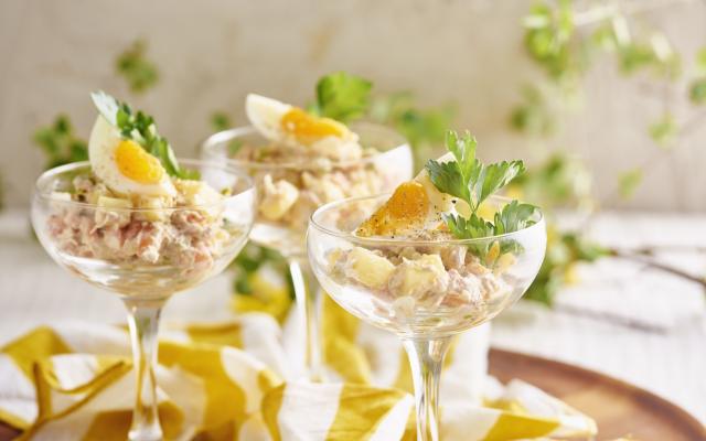 Ensalada rusa in een glaasje
