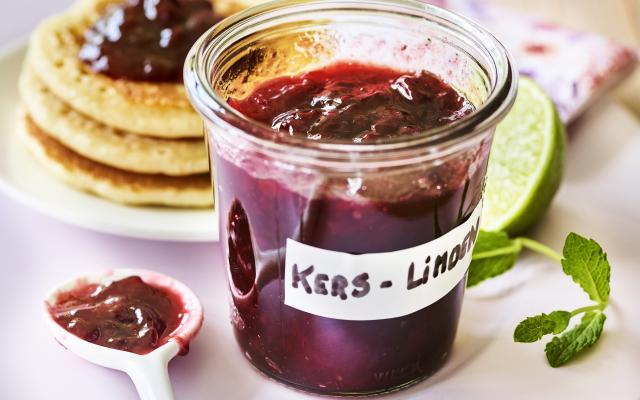 Kersenconfituur met limoen