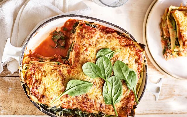 Lasagne courgettes et épinards