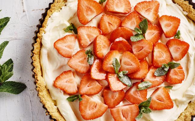 Tarte au mascarpone et aux fraises