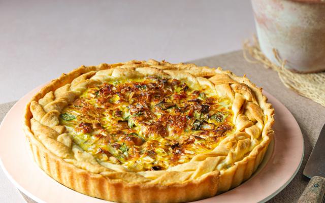 Plantaardige quiche lorraine