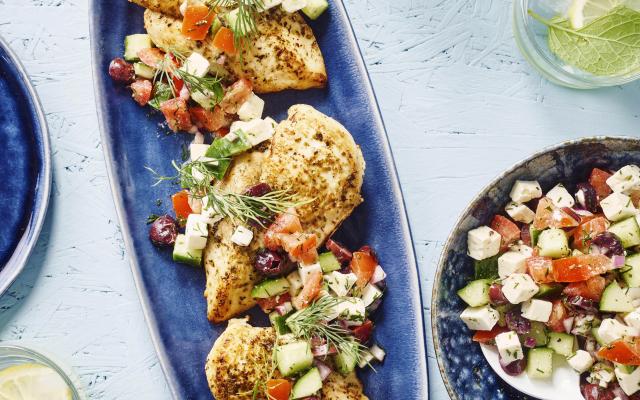 Poulet à la grecque