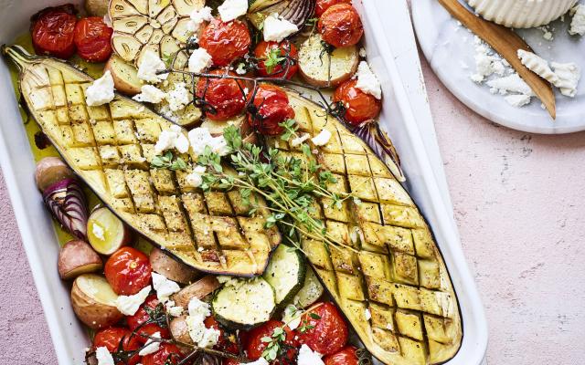 Légumes rôtis à la ricotta