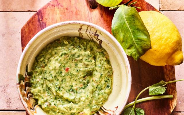 Avocado-­chimichurri