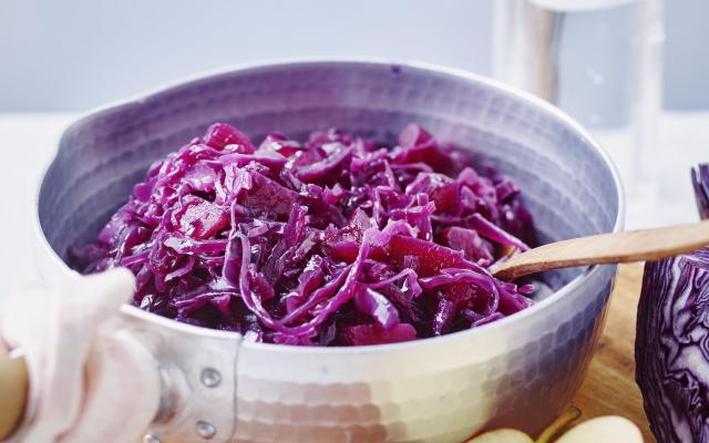 Salade de chou rouge aux pommes