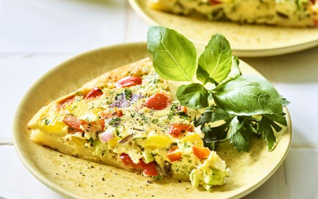 Aardappel-paprikatortilla