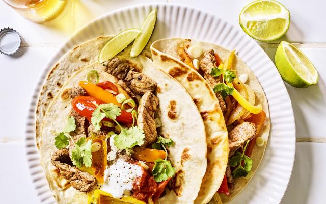 Fajita’s met rundvlees