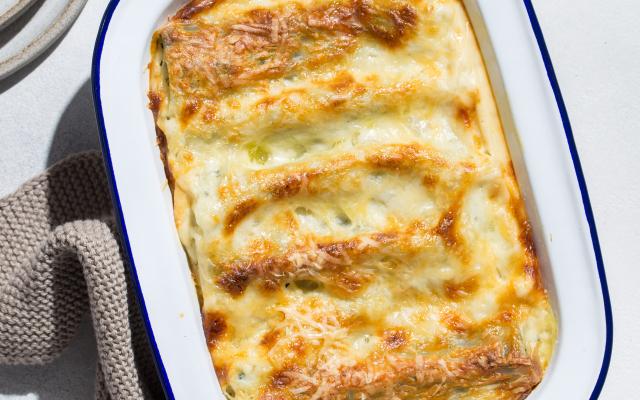 Cannelonis au saumon frais et aux épinards