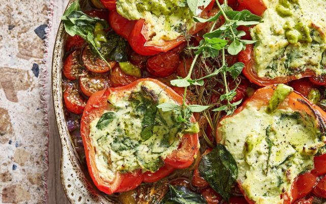 Poivrons farcis à la ricotta
