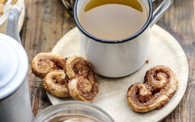 Palmiers met kaneelsuiker
