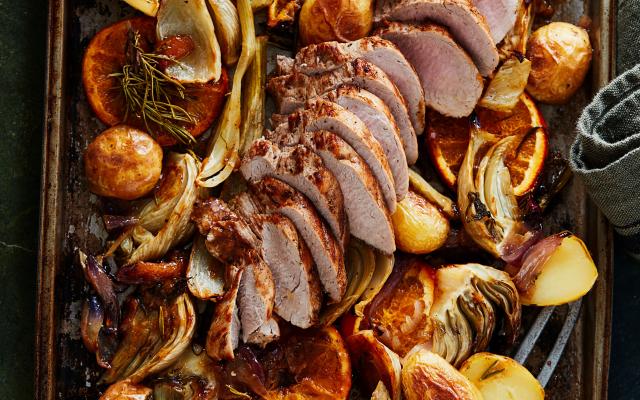 Filet mignon de porc à l’orange et au fenouil