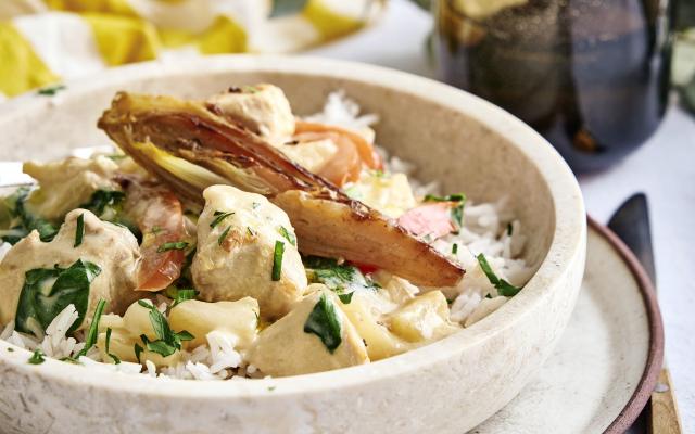 Poulet aux chicons à la crème