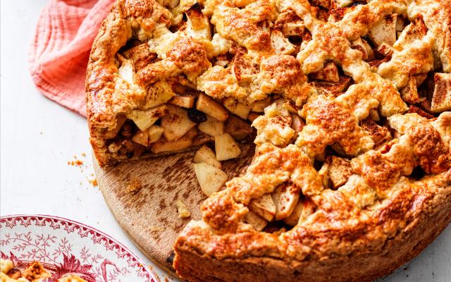Gâteau au massepain et aux pommes