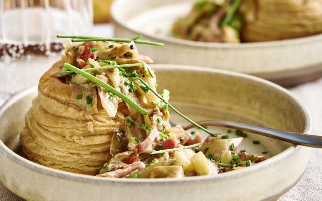 Feuilletés aux chicons et aux lardons