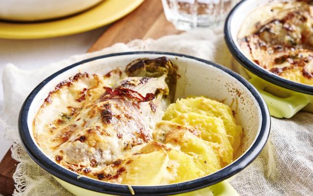 Gratin de chicons aux 4 fromages