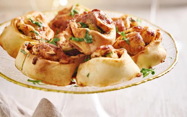 Mini-pizzas roulées à l'airfryer