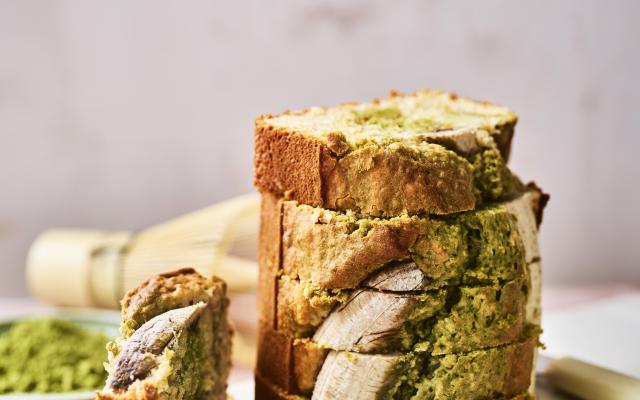 Bananenbrood met matcha