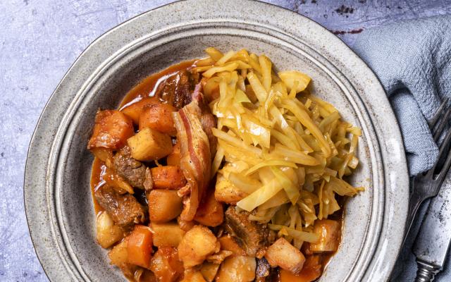 Winters stoofpotje met wittekool