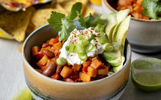 Chili sin carne bomvol groenten
