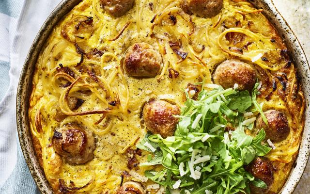 Frittata met Italiaanse balletjes