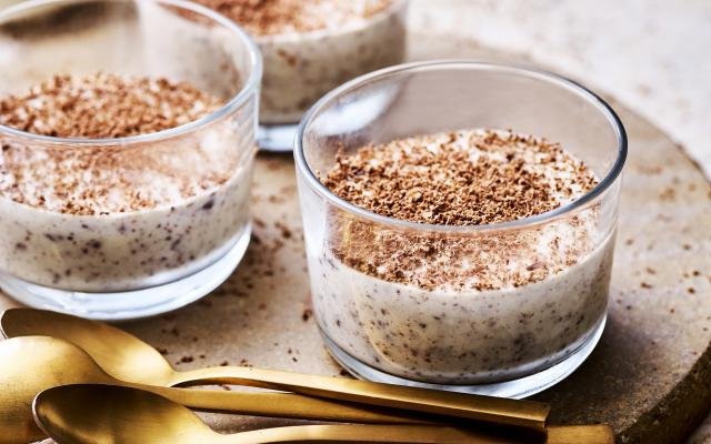 Panna cotta à la stracciatella