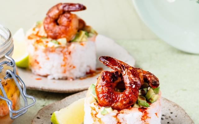 Scampi-sushitorentjes