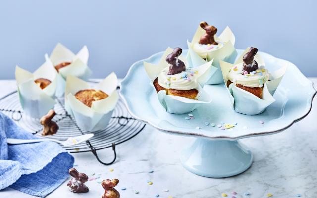 Schattige paascupcakes