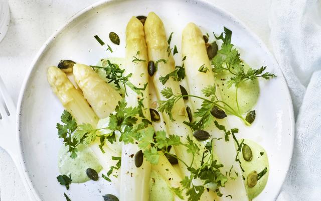 Asperges met peterseliemayonaise