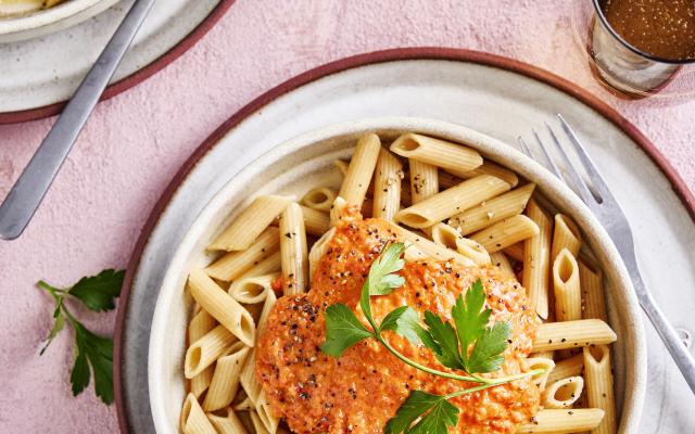 Pasta met paprikasaus