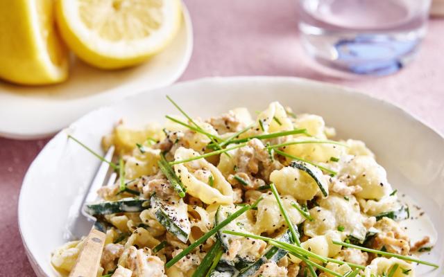 Pasta met courgette-ricottasaus
