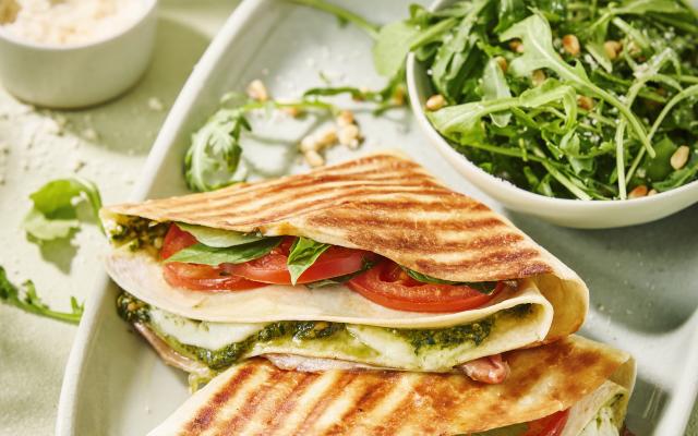 Croquewrap met prosciutto en mozzarella
