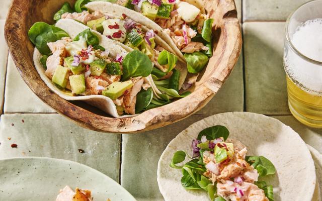 Minitaco’s met zalm