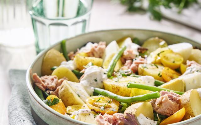 Salade niçoise met tonijn