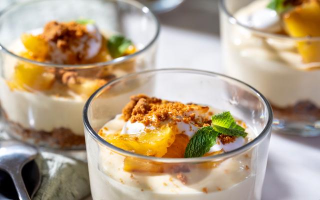 Limoencheesecake in een glaasje