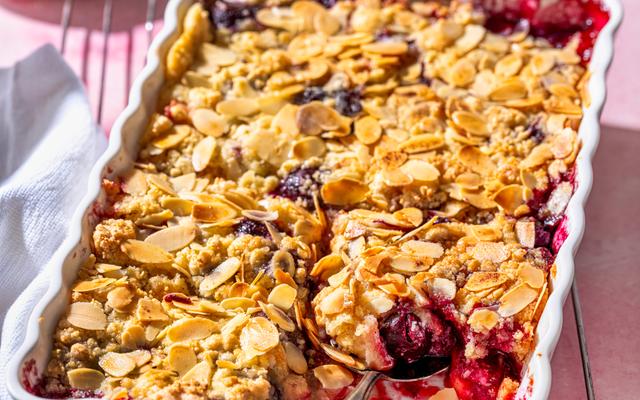 Cobbler met kersen