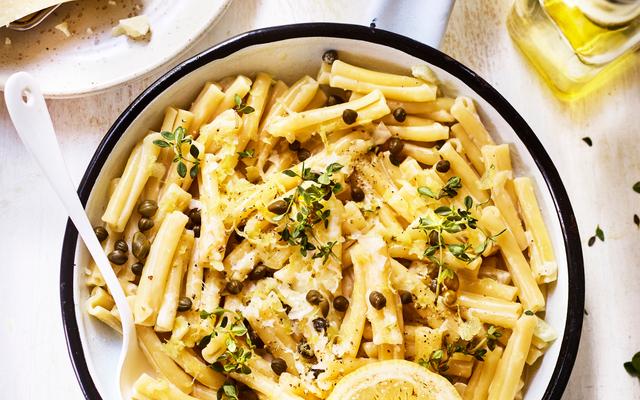 Pasta met romige citroensaus