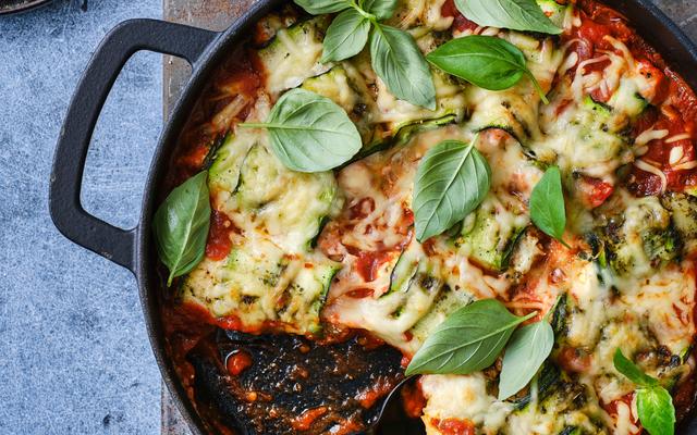 Courgette-involtini met zalm