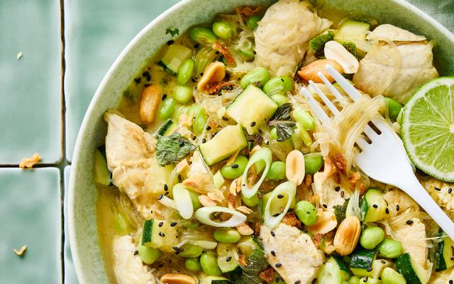 Thaise groene curry met kip