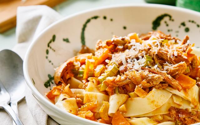 Ragù van eend met tagliatelle