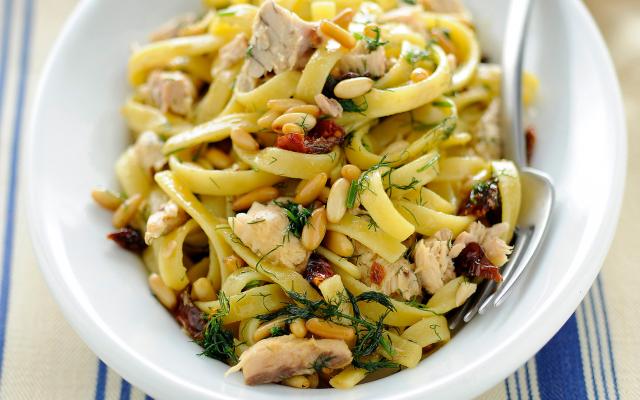 Fettuccine met makreel