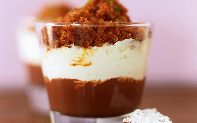 Chocoladecrème met chocogranité
