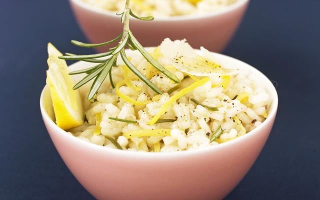 Risotto au citron et au romarin