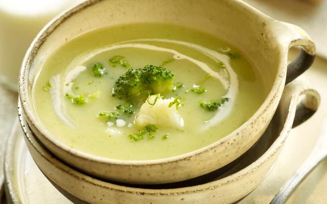 Broccoli-bloemkoolvelouté