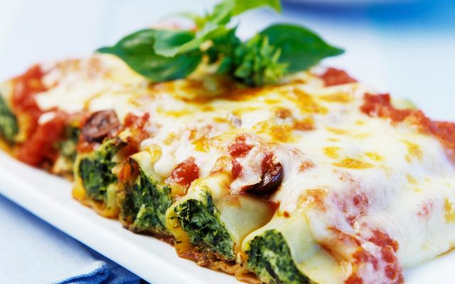 Cannelloni met spinazie