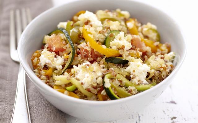 Salade de quinoa aux légumes poêlés